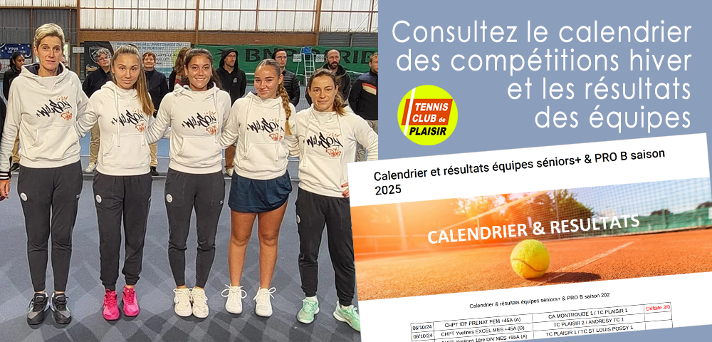 Calendrier et résultats équipes séniors + & PRO B saison 2025 